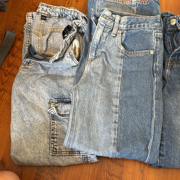 Girls size 10 High-Rise Baggy Wide Leg Jeans - Blue - Picture 6 of 12